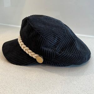 ✨KROCHÉ✨ Newsboy Cap Cabbie Hat - Black